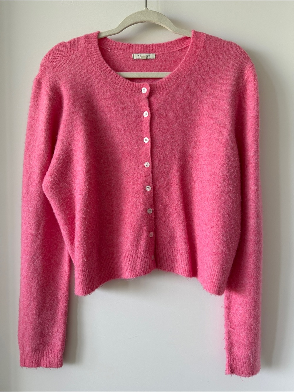 Z Supply Medina Cardigan in Disco Pink